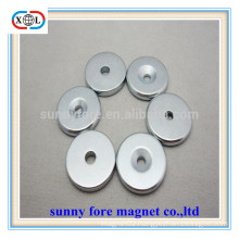 round countersunk rare earth sew in magnets